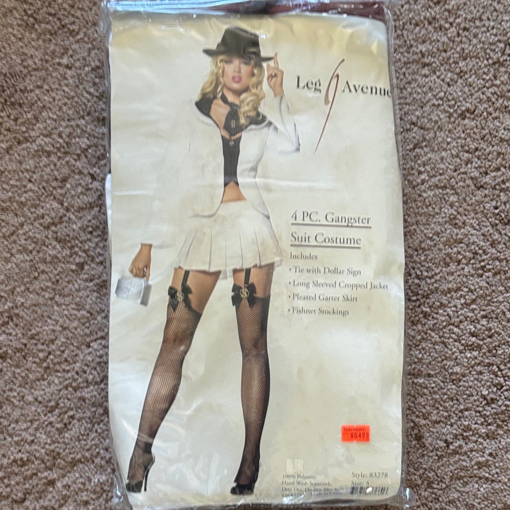 New sexy Halloween costume- Leg Avenue Gangster Costume - S